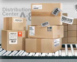 Box business with barcode