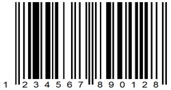 Example of EAN 13 barcode