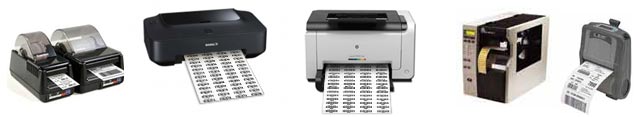 Types of barcode printers